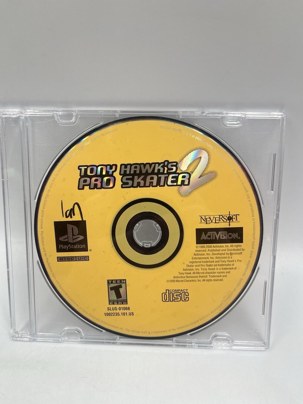 Tony Hawk's Pro Skater 2 (Sony PlayStation 1, 2000) PS1 PSOne PSX PS2 Skating
